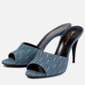 SAINT LAURENT La 16 95 denim sandals